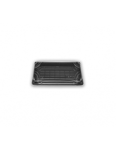 Tarrina Sushi - Base Negra c/ Tapa - N7 - 163x93x22 mm.