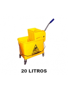 Carro Limpieza Amarillo con Prensa 20 lt. - ( UNIDAD )