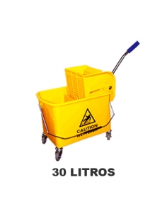 Carro Limpieza Amarillo con Prensa 30 lt. - ( UNIDAD )