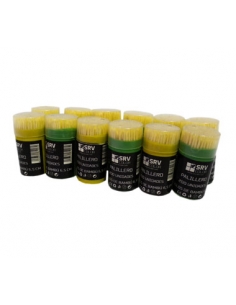 >> Pack de 12 Palilleros Bamboo - SRV Color - 6,5 cm - 200 u.