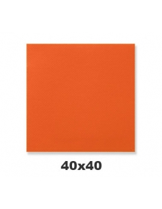 Servilletas 40x40 - MNP -  PP 1/4 - NARANJA - 50 Hojas ( CAJA DE 36 PAQUETES DE 50 )