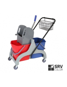 Carro Doble - SRV COLOR - Prensa y Cesta 45 Lt. - ( UNIDAD )