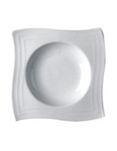 >> Unidad - Plato Hondo Cuadrado - VIENTO - 23 cm