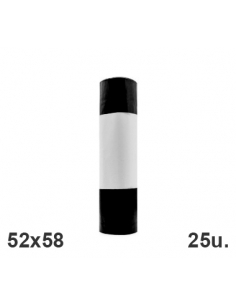 Bolsas Basura  52x58 - G48 - EAN - Negras - ( ROLLO 25 BOLSAS )