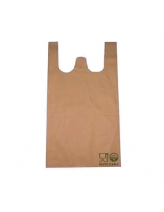 Bolsas Camiseta Reutilizables - TNT 26 - 40x50 - ( PAQUETE DE 50)