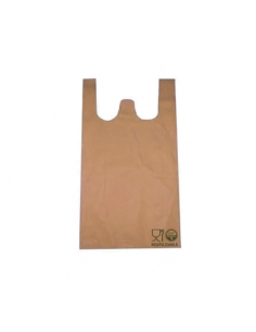 Bolsas Camiseta Reutilizables - TNT 25 - 30x40 ( PAQUETE DE 50)