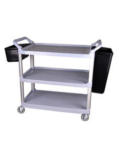 Carro Servicio - SRV COLOR - Compartimentos para Cubiertos y Residuos - ( UNIDAD )