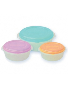 >> Pack de 3 Fiambreras - 1/2 L / 1 Lt / 2 Lt  - 01166 | 3 Tamaños