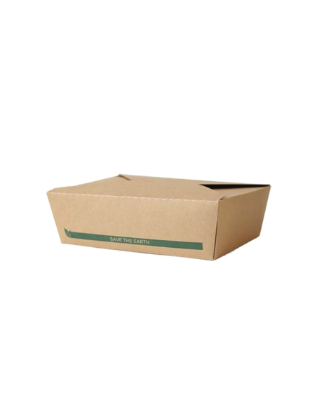 ARCHIVADO >> Paquete de 50 Cajas Kraft - Take Away - 212x162x50 mm - 49 oz - 1.400 ml.