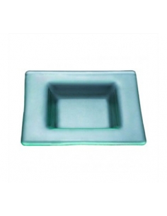 >> Unidad - Plato Cuadrado 27cm - Crital / Vidrio