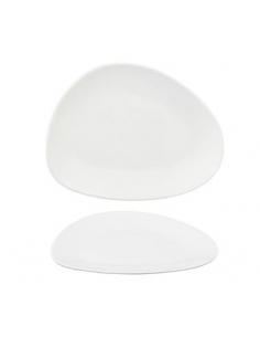 >> Unidad - Plato Llano - SILICE - Omega Blanco - 25,5 cm