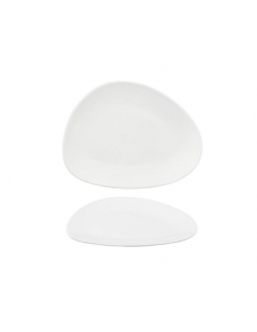 >> Unidad - Plato Postre - SILICE - Omega Blanco - 20,5 cm.