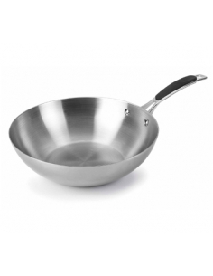 >> Unidad - Wok Antiaderente - Tri-Metal 28 Cm