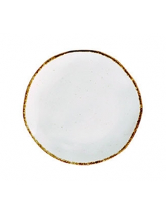 >> Unidad - Plato Llano - CREMA NATURE - Ø26 cm