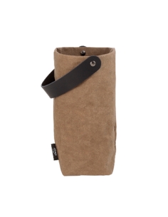 >> Unidad - Botellero Papel - Asa de Cuero