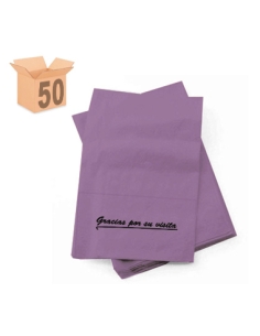 Servilletas Miniservice 17x17 -  CAJA 50 - Tissu LILA 140 u.