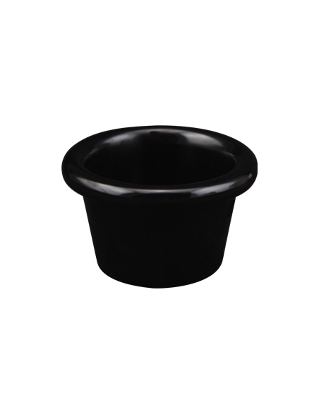 >> Unidad - Bowl de Melamina - Negro Brillo - 40cc -  Ø 6 cm