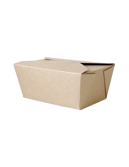 ARCHIVADO >> Paquete de 50 Cajas Kraft - Take Away - 212x162x65 mm - 66 oz - 1.900 ml.