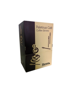 Paletinas / Agitadores Madera - Funda Papel - ( CAJA DE 400 )