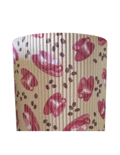 >> Rollo de 15 Metros - SYMPATEX - Beige con Dibujos - Ancho 65 cm