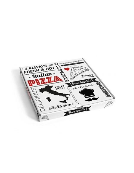 Cajas de Pizza - 30x30 cm - 3,5 cm - ( PAQUETE DE 100 )