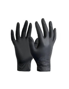 Guantes - Nitrilo - Negros - ECO - M - Mediano - ( Paquete de 100 )