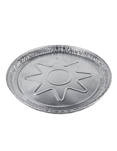 Plato Aluminio - Redondo - 23 Cm - ( PAQUETE DE 100 )