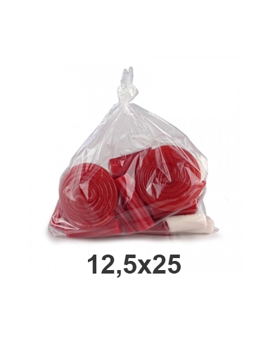 NO VENDIBLE >> Bolsas Polietileno - G100 - 12,5x25 cm - 1/2 KG - ( PAQUETE DE 100 )