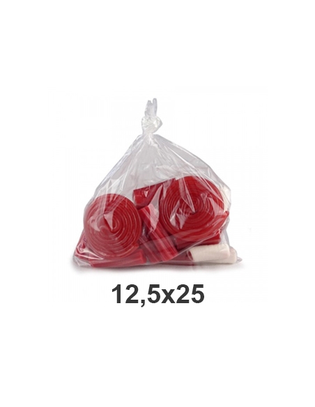 NO VENDIBLE >> Bolsas Polietileno - G100 - 12,5x25 cm - 1/2 KG - ( PAQUETE DE 100 )