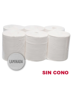 Bobinas Secamanos Box - SIN CONO - 90 Mt - Pasta - Gofrada - (BULTO DE 6)