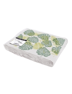 Mantel Individual - 30x40 - BLANCO - MONSTERA - 40 gr ( CAJA DE 1000 )