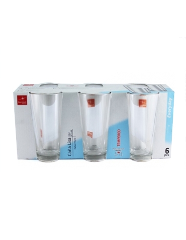 Vasos - CAÑA LISA 14  - Bormioli Rocco - 14 Cl - ( PACK DE 6 )