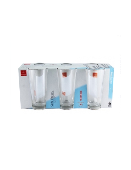 Vasos - CAÑA LISA 14  - Bormioli Rocco - 14 Cl - ( PACK DE 6 )