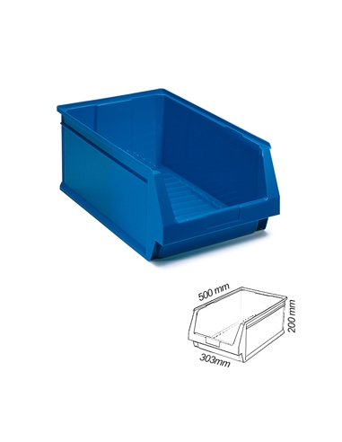 Gaveta Apilable - AZUL - 500x303x200 mm