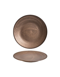 Plato Llano Round - Gordion Bronce - 28 cm - ( UNIDAD )