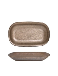 Bandeja Oval Round Gordion Bronce - 36x22 cm - ( UNIDAD )