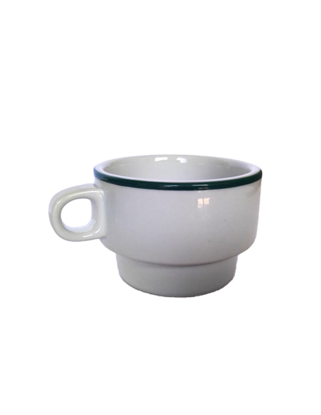 Taza Porcelana - Cafe - CIM - Filo Verde - 110 CC