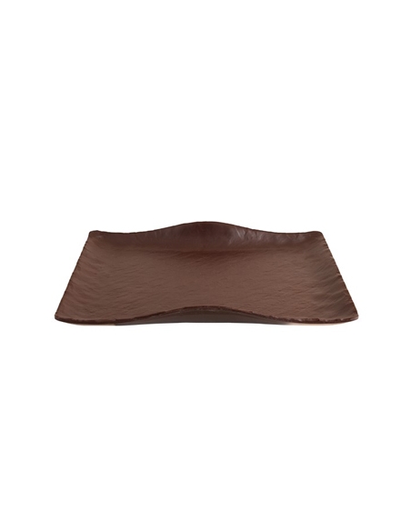 Bandeja Wave - Melamina - Chocolate - 27x19x3,5 cm - ( UNIDAD )