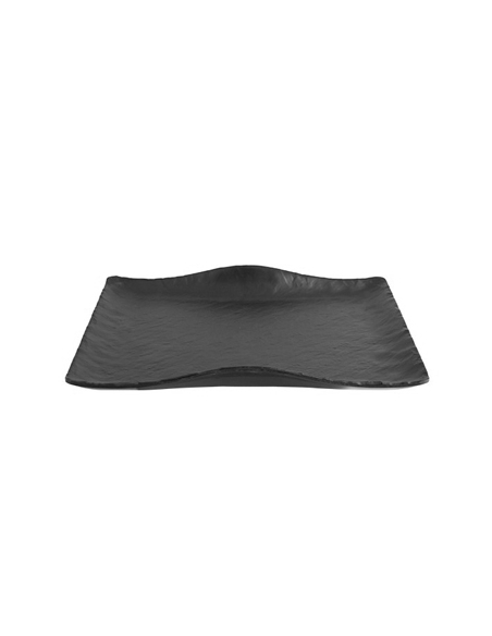 Bandeja Wave - Melamina - Negra - 27x19x3,5 cm - ( UNIDAD )