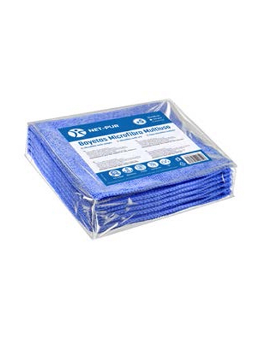 Bayetas Microfibra - 35x38 Cm - 240g - Azules - ( PACK DE 5 )