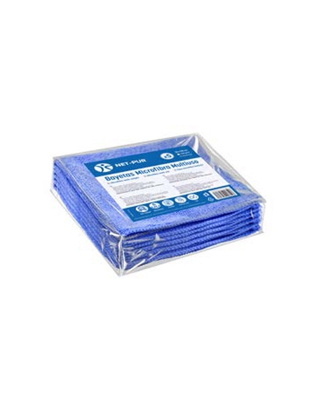 Bayetas Microfibra - 35x38 Cm - 240g - Azules - ( PACK DE 5 )