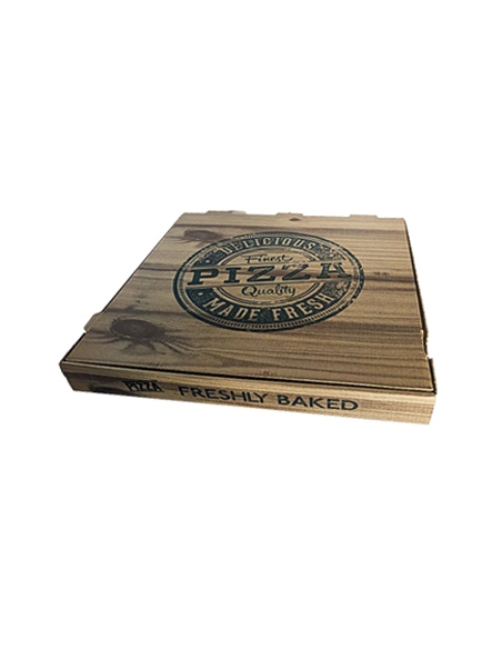 Cajas de Pizza - 30x30 cm - 3,5 cm - FRESHLY BAKED - ( PAQUETE DE 100 )