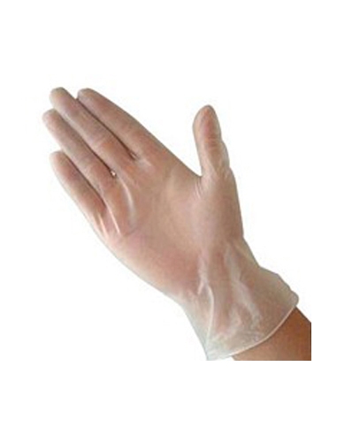 ARCHIVADO - Guantes - Vinilo - Sin Polvo - Transparentes - 01 - Talla S - Pequeña - ( PAQUETE DE 100 )