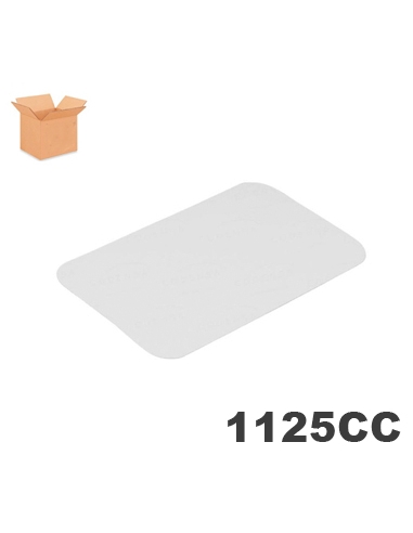 Tapas Tarrinas - 1125 cc - Rectangular - 196x144 mm - ( CAJA DE 10 TIRAS DE 100 )