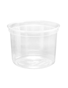 Tarrinas - PET - Redondas - DELI - 710 ml - 24oz - Ø117 mm - ( CAJA DE 20 PAQUETES DE 25 )