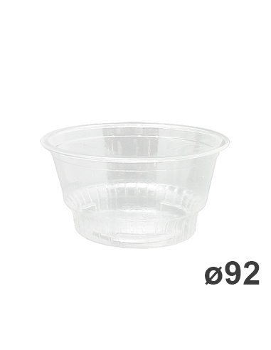 Envase - PET - Redondo - Eco - 150 Ml - Ø92 mm - 5 OZ - ( CAJA DE 20 PAQUETES DE 50 )