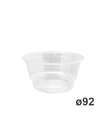 Envase - PET - Redondo - Eco - 150 Ml - Ø92 mm - 5 OZ - ( CAJA DE 20 PAQUETES DE 50 )