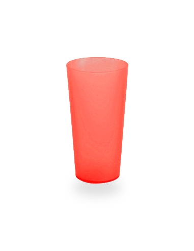 Vasos PP - Cocktail - ROJOS - Irrompibles Reutilizables - 470 cc - 20 Vasos ( CAJA DE 21 PAQUETES )