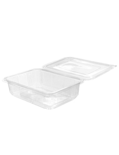 Tarrinas - Bisagra - PET 1500 ml. - IZ1-1500D - 232x174x67 mm - ( 4 TIRAS DE 50 )