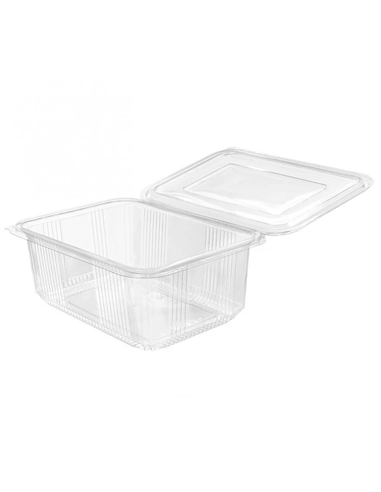 Tarrinas - Bisagra - PET 2000 ml. - IZ1-2000D - 232x174x86 mm - ( CAJA DE 4 TIRAS DE 50 )